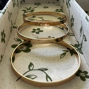 Gold toned bangles